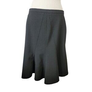 Express Design Studio Black Flared Skirt Size 4 Polyester Rayon Blend